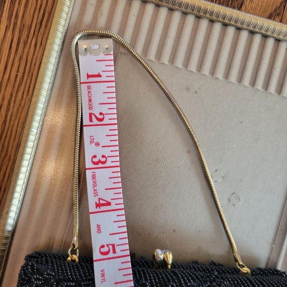Walborg Richere Black Beaded Purse ~ Vintage ~ 1960s ~ Exquisite! ~ Loose Beads - Picture 14 of 16